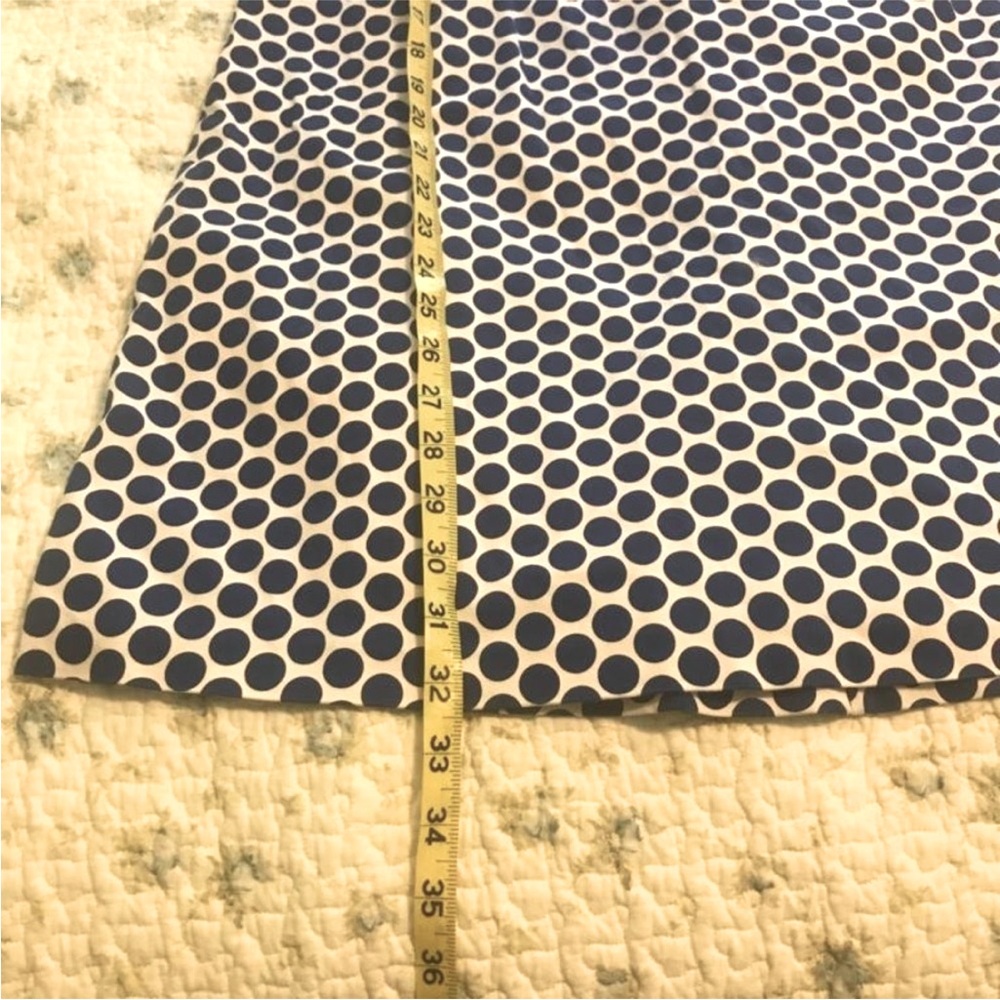 Super Cute Retro Look Blue and White Polka Dot Strapless Dress 💙 - Picture 6 of 11